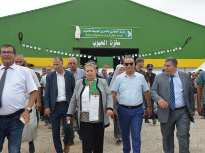تدشين المراكز الجوارية لتخزين الحبوب بلدية عين بن بيضاء بلدية عين مخلوف