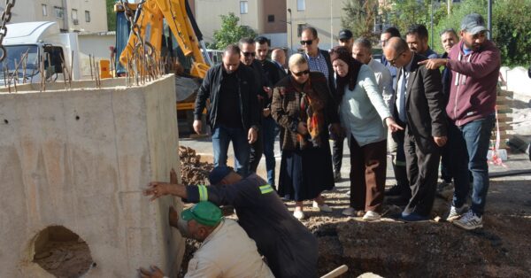 تنقل السيدة الوالي لمعاينة مكان تسرب غاز المدينة والوقوف على إستكمال الأشغال