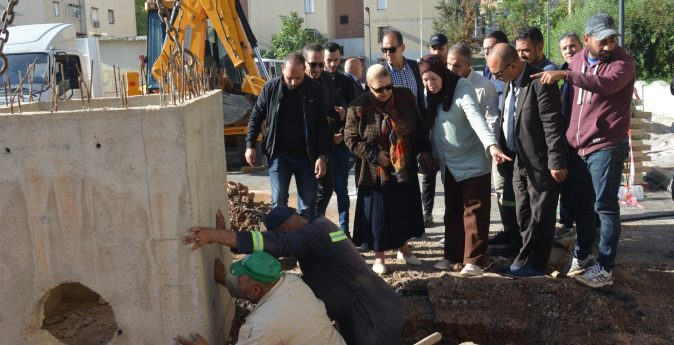 تنقل السيدة الوالي لمعاينة مكان تسرب غاز المدينة والوقوف على إستكمال الأشغال