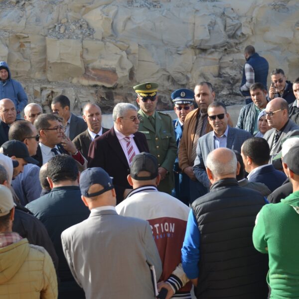 زيارة عمل وتفقد لعدة مشاريع تنموية وهياكل قيد الإنجاز لدائرة وادي الزناتي