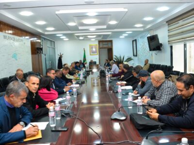 إجتــماع تنسيـــقي الدراسة المتعلقة بمشروع تحويل مياه وادي الشارف إجتــماع تنسيـــقي الدراسة المتعلقة بمشروع تحويل مياه وادي الشارف