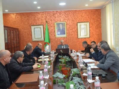 جلسة عمل خُصِّصت لدراسة وضعية مسجدين بكل من بلدية بوشقوف وبلدية الفجوج جلسة عمل خُصِّصت لدراسة وضعية مسجدين بكل من بلدية بوشقوف وبلدية الفجوج