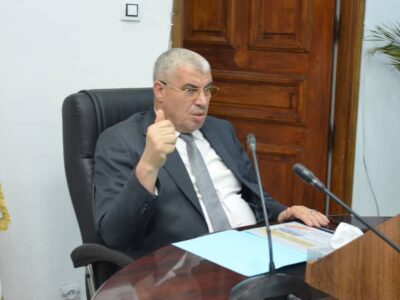 جلسة عمل خصصت لمتابعة وتقييم الروتوشات والأشغال التكميلية الأخيرة لمشروع مركز الراحة لمستخدمي الجماعات المحلية