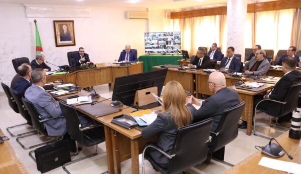 اجتماعًا تنسيقيًا عن طريق تقنية التحاضر المرئي عن بُعد مع السيدات والسادة الولاة