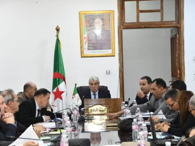 جلسة عمل خصصت لمتابعة ملف السكنات المنجزة في اطار البنك العالمي جلسة عمل خصصت لمتابعة ملف السكنات المنجزة في اطار البنك العالمي