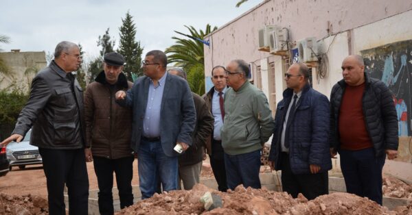 عاين مدى تقدم الاشغال الخاصة بالجناح المخصص لوضع جهاز IRM عاين مدى تقدم الاشغال الخاصة بالجناح المخصص لوضع جهاز IRM