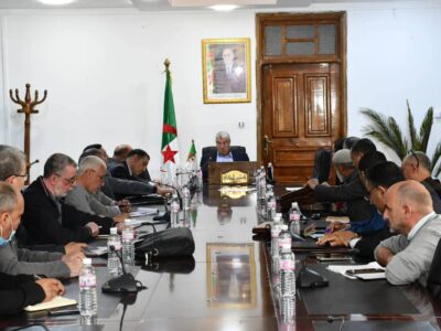 جلسة عمل خُصِّصت لدراسة وضعية مسجد العلامة عبد الحميد بن باديس بلدية قالمة جلسة عمل خُصِّصت لدراسة وضعية مسجد العلامة عبد الحميد بن باديس بلدية قالمة