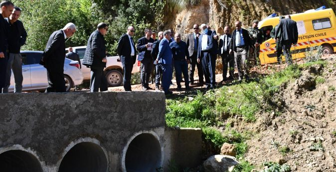 والي الولاية يجري زيارة عمل وتفقد بلديات دائرة حمام النبائل بلدية بوشقوف بلدية بلخير