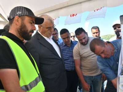 زيارة دورية لمتابعة عدد من المشاريع التنموية