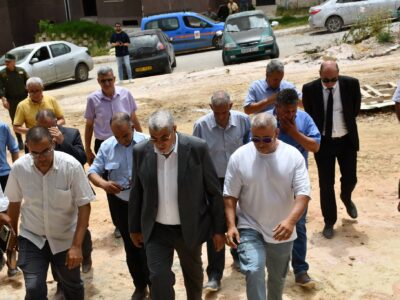 المتابعة الدورية للمشاريع التنموية والتربوية عبر مختلف بلديات الولاية