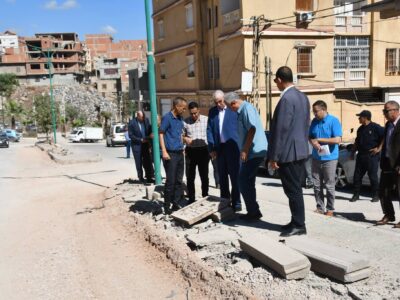 خرجة ميدانية  للوقوف على المشاريع ومتابعة وضعية بعض المنشآت والمرافق